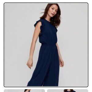 Wilfred by Aritzia Fleurette Jumpsuit in Navy